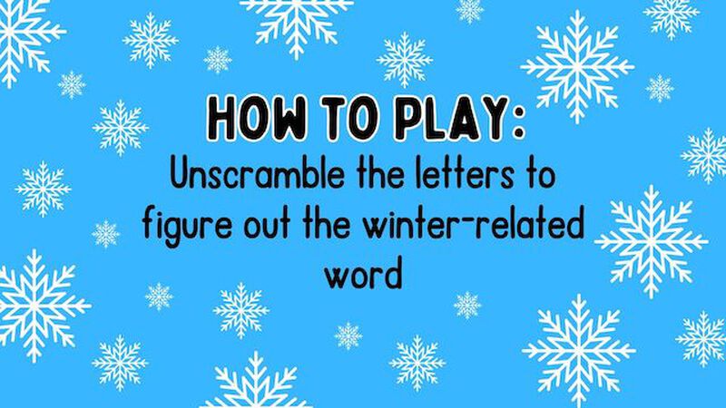 Word Scramble: Winter Edition